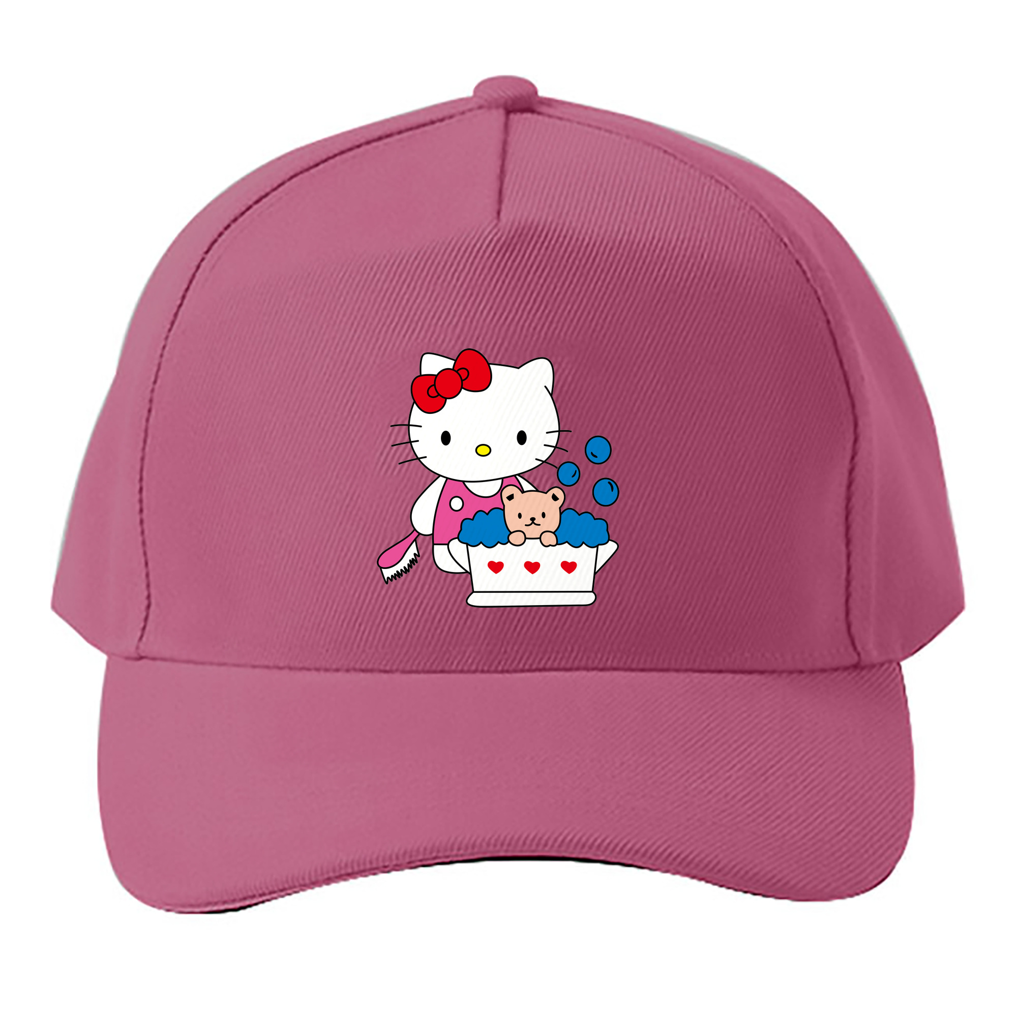 （画像用） Hello Kitty ハローキティ ベースボールキャップ 綿100％ 男女兼用 帽子 スポーツ